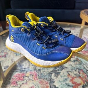 Kids Blue and Yellow Athletic Shoes